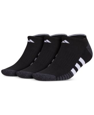 adidas - Men's 3-pk. Cushioned No-Show Logo Socks