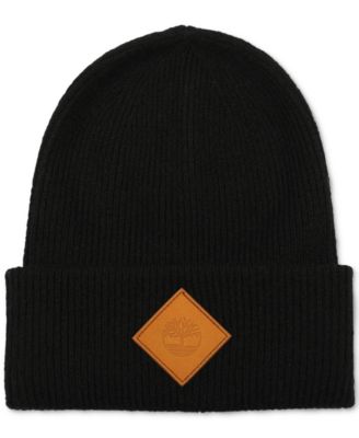 Timberland - Men's Oversized Cuffed Logo Patch Beanie