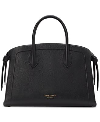 kate spade new york - Knott Pebbled Leather Large Zip Top Satchel