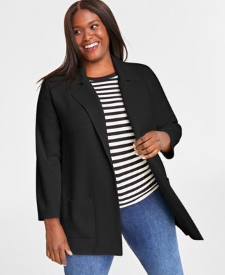 On 34th - Plus Size Sweater Blazer