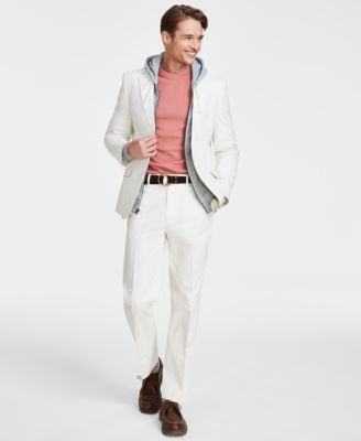 Nautica - Men's Modern-Fit White Suit