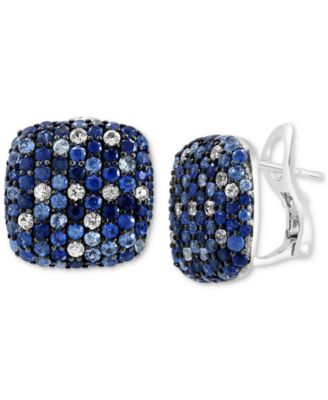 EFFY Collection - Multi-Sapphire Ombr&eacute; Statement Earrings (3-5/8 ct. t.w.) in Sterling Silver