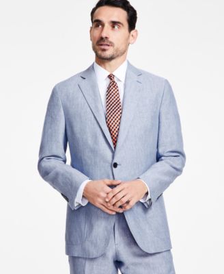 Brooks Brothers - Men's Classic-Fit Solid Linen Suit Jacket