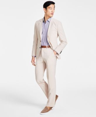 Hugo Boss - Men's Modern-Fit Tan Suit