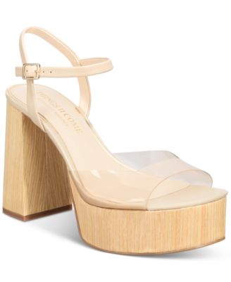 THINGS II COME - Women's Daceywood Luxurious Wood Platform Sandals