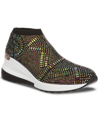 Thalia Sodi - Hannah Embellished Pull-On Sock Sneakers