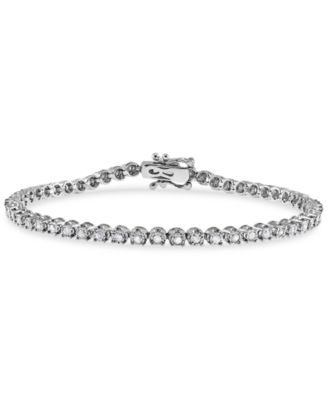 Macy's - Diamond Tennis Bracelet (1 ct. t.w.) in 10k White Gold