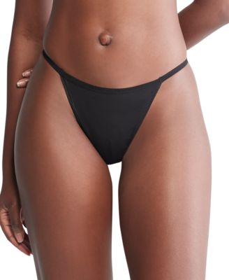 Calvin Klein - Women's Ideal Stretch Micro High-Leg String Bikini Underwear
