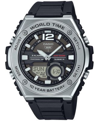 Casio - Men's Analog Digital Black Resin Strap Watch 51mm