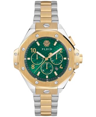 Philipp Plein - Men's Chronograph Two-Tone Stainless Steel Bracelet Watch 46mm