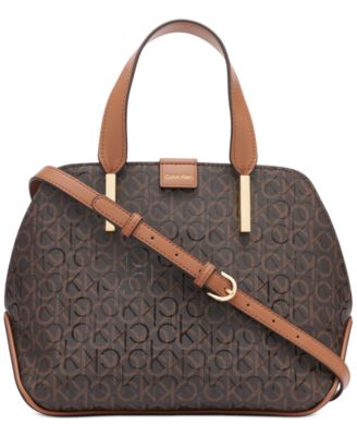 Calvin Klein - Audrey Monogram Satchel Crossbody