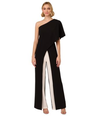 Adrianna Papell - Women's Colorblocked Overlay Jumpsuit