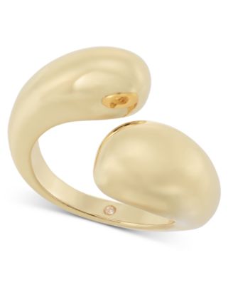 On 34th - Gold-Tone Bypass Statement Ring