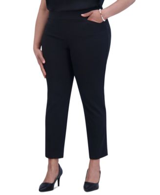 Kasper - Women's Pull-On Straight-Leg Pants