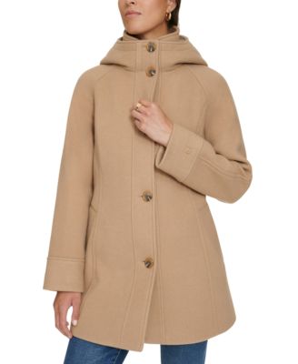Tommy Hilfiger - Women's Hooded Button-Front Coat