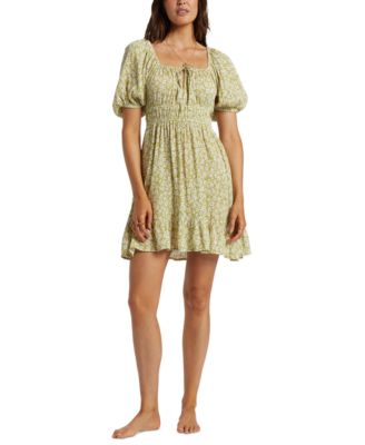 Billabong - Juniors' Cabana Short-Puff-Sleeve Dress