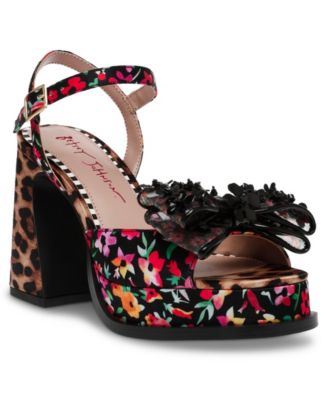 Betsey Johnson - Women's Lilie Beaded Platform High Heel Dress Sandals