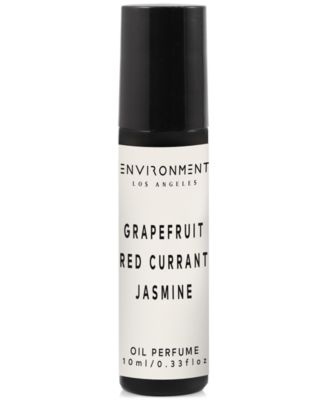 ENVIRONMENT - Grapefruit, Red Currant & Jasmine Roll-On Oil Perfume (Inspired by 5-Star Luxury Hotels), 0.33 oz.