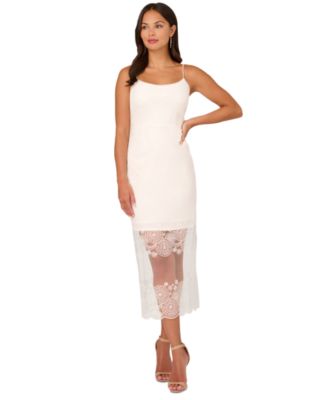 Adrianna Papell - Women's Embroidered Beaded-Strap Sheath Dress