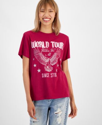 Grayson Threads, The Label - Juniors' World Tour Graphic T-Shirt