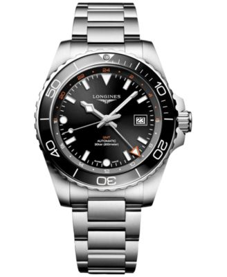 Longines - Men's Swiss Automatic Hydroconquest GMT Stainless Steel Bracelet Watch 43mm