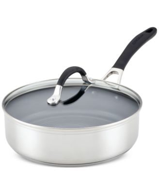 Circulon - SteelShield Stainless Steel 3-Qt. Saut&eacute; with Lid
