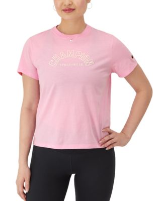 Champion - Women's Classic Cotton Graphic-Logo Short-Sleeve T-Shirt
