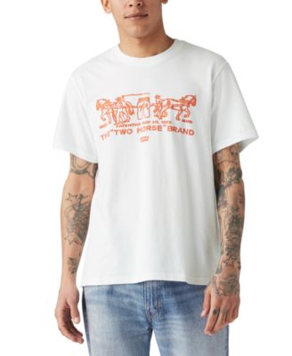 Levi's - Men's Relaxed-Fit Minimalistic Two Horsepower Logo Graphic T-Shirt