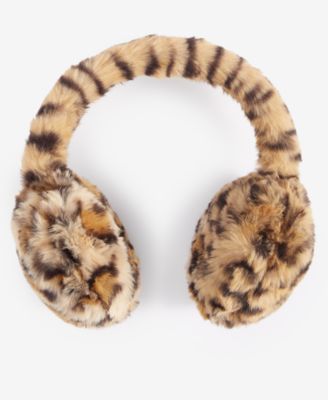 I.N.C. International Concepts - Women's Faux-Fur Leopard-Print Earmuffs