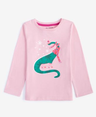 Epic Threads - Toddler Girls Cozy Dino Graphic Long-Sleeve T-Shirt