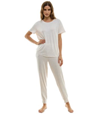 Jaclyn Intimates - Women's 2-Pc. Printed Jogger Pajamas Set