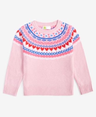 Epic Threads - Toddler Girls Fair Isle Crewneck Sweater