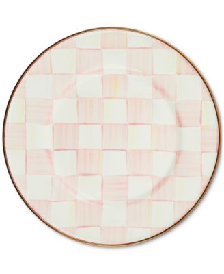 Mackenzie-Childs - Rosy Check Salad/Dessert Plate