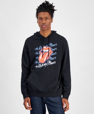 Hybrid - Men's Rolling Stones '76 Tour Regular-Fit Printed Fleece Hoodie