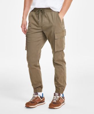 Sun + Stone - Men's Garment-Dyed Cargo Jogger Pants
