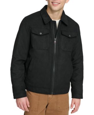 Tommy Hilfiger - Men's Faux Suede Trucker Jacket