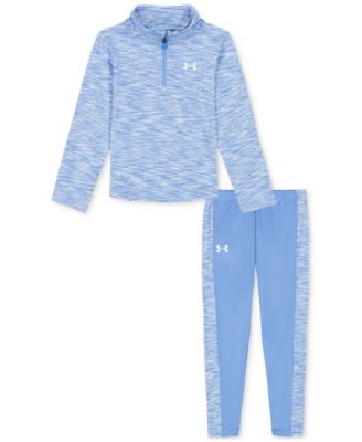 Under Armour - Toddler & Little Girls Twisted 1/4-Zip Top & Leggings, 2 Piece Set