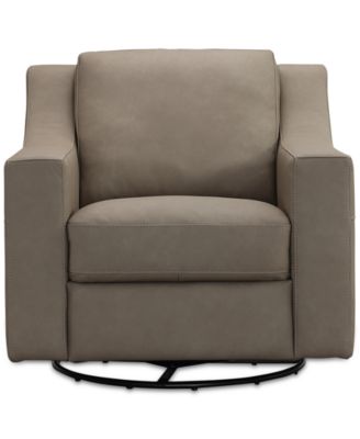 Furniture - Kovner Leather Glider & Swivel Arm Chair
