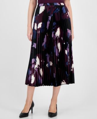Anne Klein - Women's Pleated Pull-On Skirt
