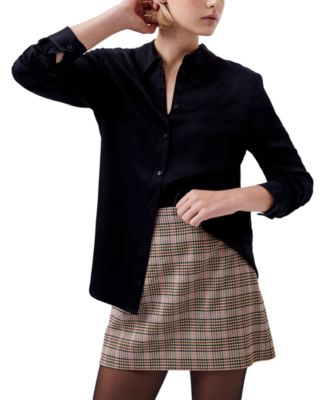 French Connection - Women's Ennis Satin Long-Sleeve Shirt