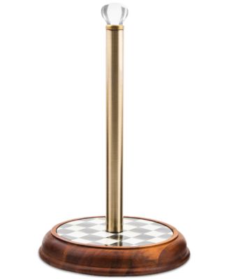 Mackenzie-Childs - Courtly Check Wood Paper Towel Holder