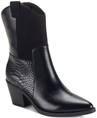 Sun + Stone - Women's Biancaa Western Patch Dress Booties