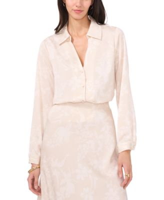 Vince Camuto - Women's Printed Long-Sleeve Shirt