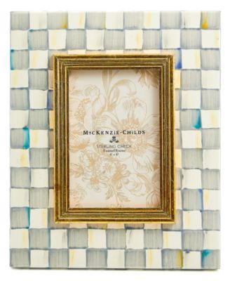Mackenzie-Childs - Sterling Check Frame, 4" x 6"