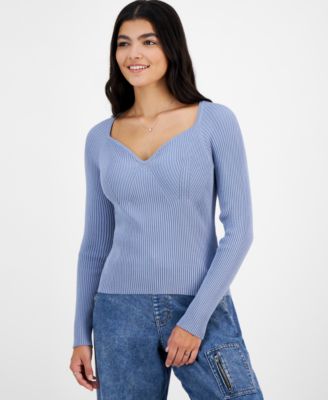 Hooked Up by IOT - Juniors' Long Sleeve Bustier Top