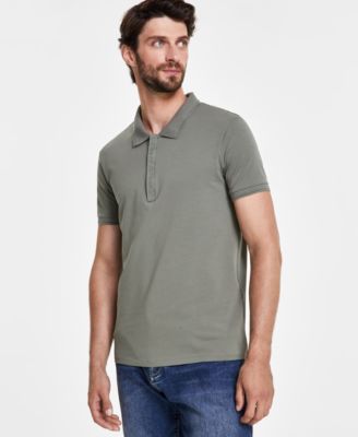 A|X Armani Exchange - Men's Short Sleeve Logo Placket Polo Shirt