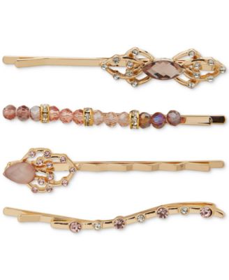 lonna & lilly - 4-Pc. Gold-Tone Embellished Bobby Pins