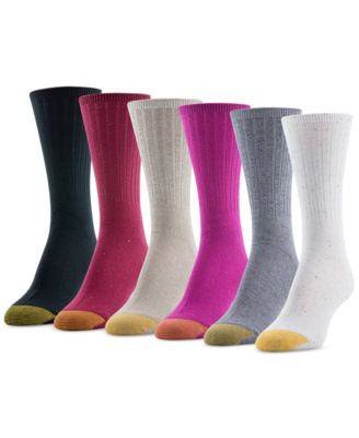 Gold Toe - Ribbed Crew 6 Pack Socks