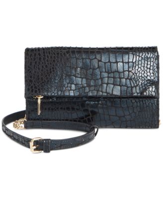 I.N.C. International Concepts - Averry Croc Metallic Small Crossbody