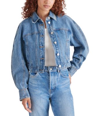 Steve Madden - Women's Adriane Cotton Cropped Trucker Jacket